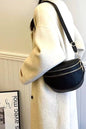 Vegan Leather Multi Pocket Crossbody Bag