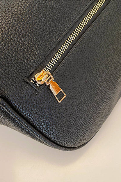 Vegan Leather Multi Pocket Crossbody Bag