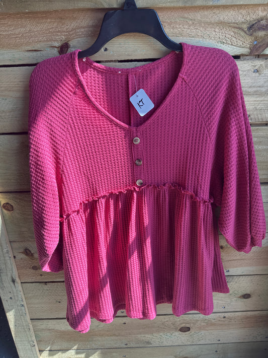 Pink Waffle Medium