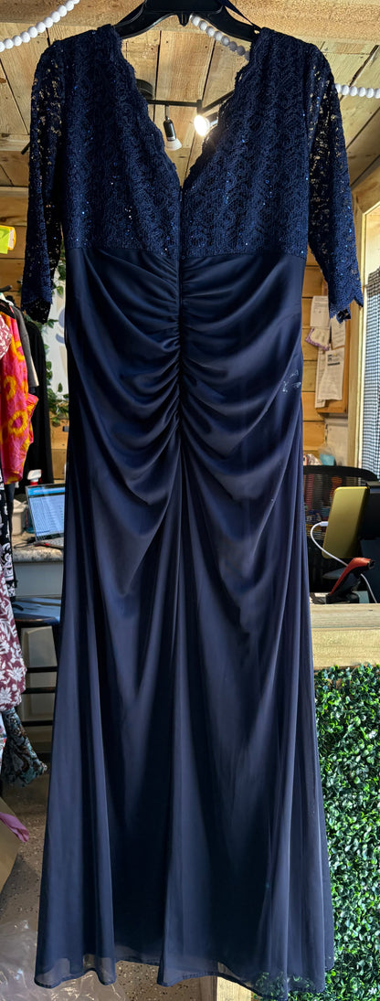 DRESS EVENING NAVY B&A SZ 14